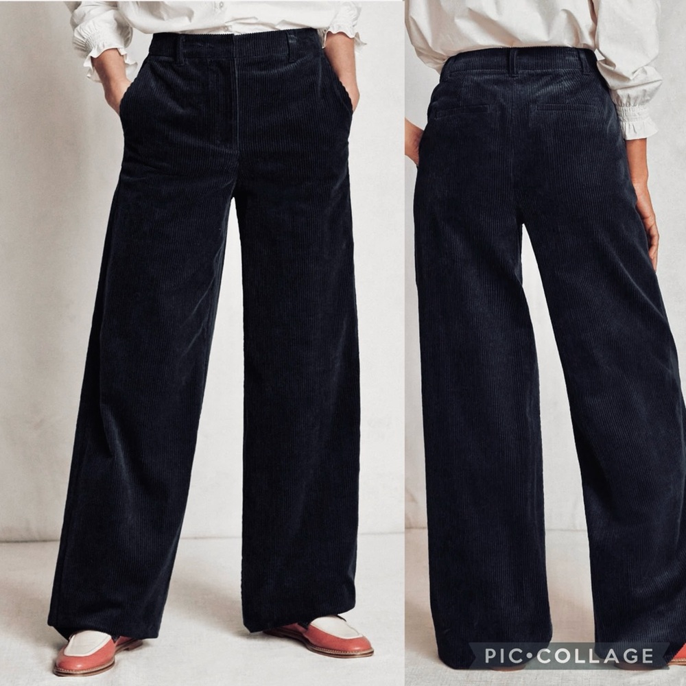 Boden Black Wide Leg Pants